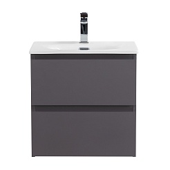 BelBagno Тумба с раковиной Kraft 39-50 подвесная Темно-Серый матовый с раковиной BB-8099-3-50 – фотография-2